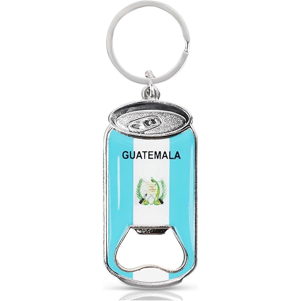 LLBFHH 3 Pcs Guatemala Flag Key Chain,Cool Keychain for Car Keys